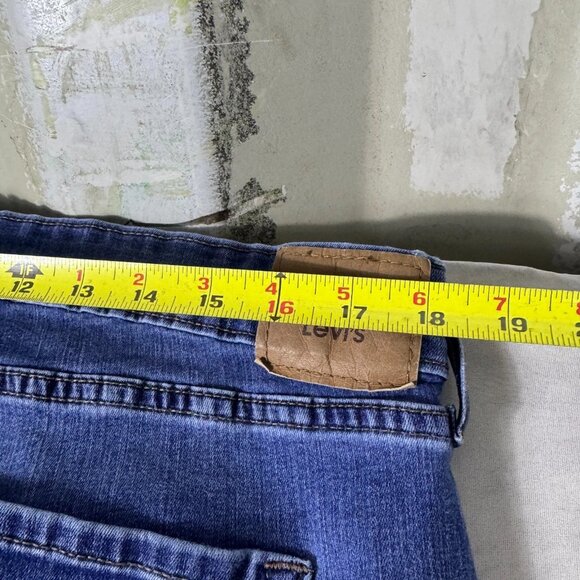 Levi's Skinny Jeans Womens Blue Stretch Denim High Rise Comfort Size 18S 34x28 - Picture 15 of 16